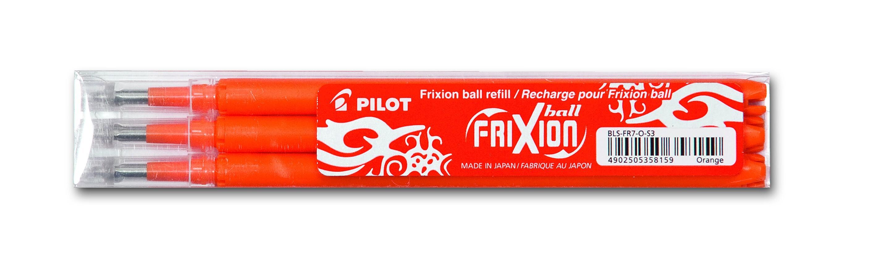 PILOT Mine FriXion Ball orange, 3er Set