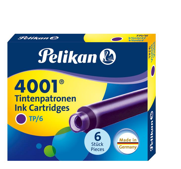 Pelikan Tintenpatronen 4001® 6er Set Standard-Patronen, Violett