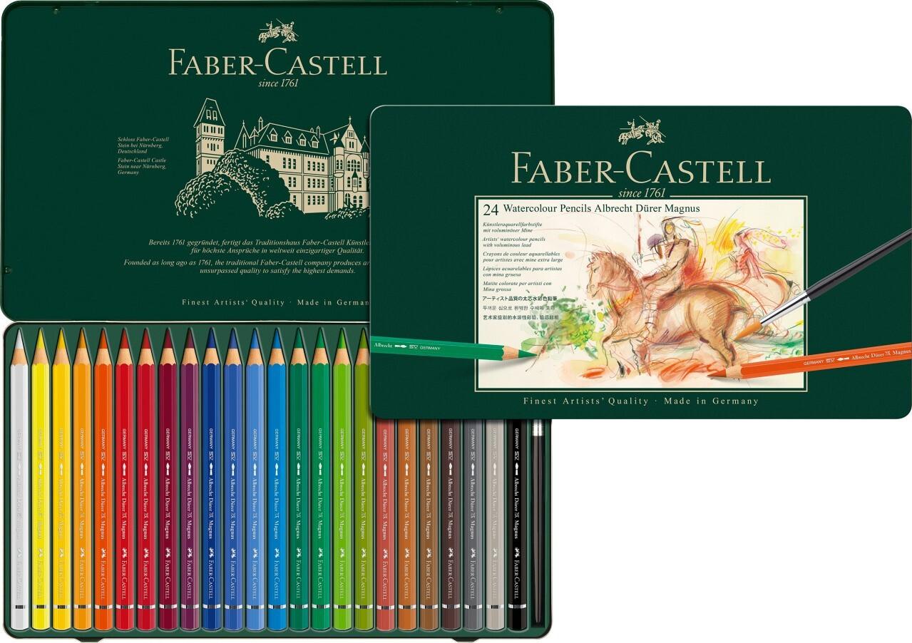 Faber-Castell Aquarellstifte Albrecht Dürer Magnus, 24er Set Metalletui