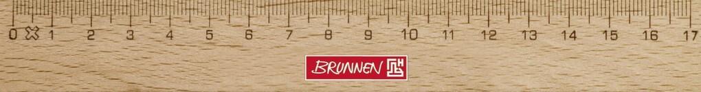 Brunnen Lineal Holz 17 cm