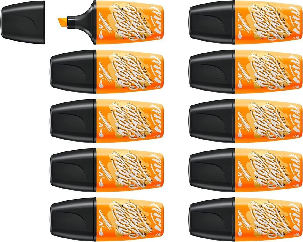 STABILO Marker BOSS ORIGINAL MINI by Snooze One, Orange, 10er Set