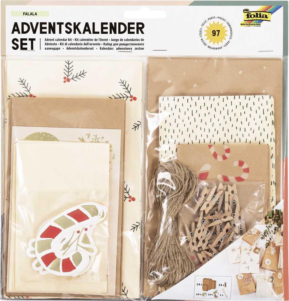 Folia Adventskalender Set FALALA, 97-teilig