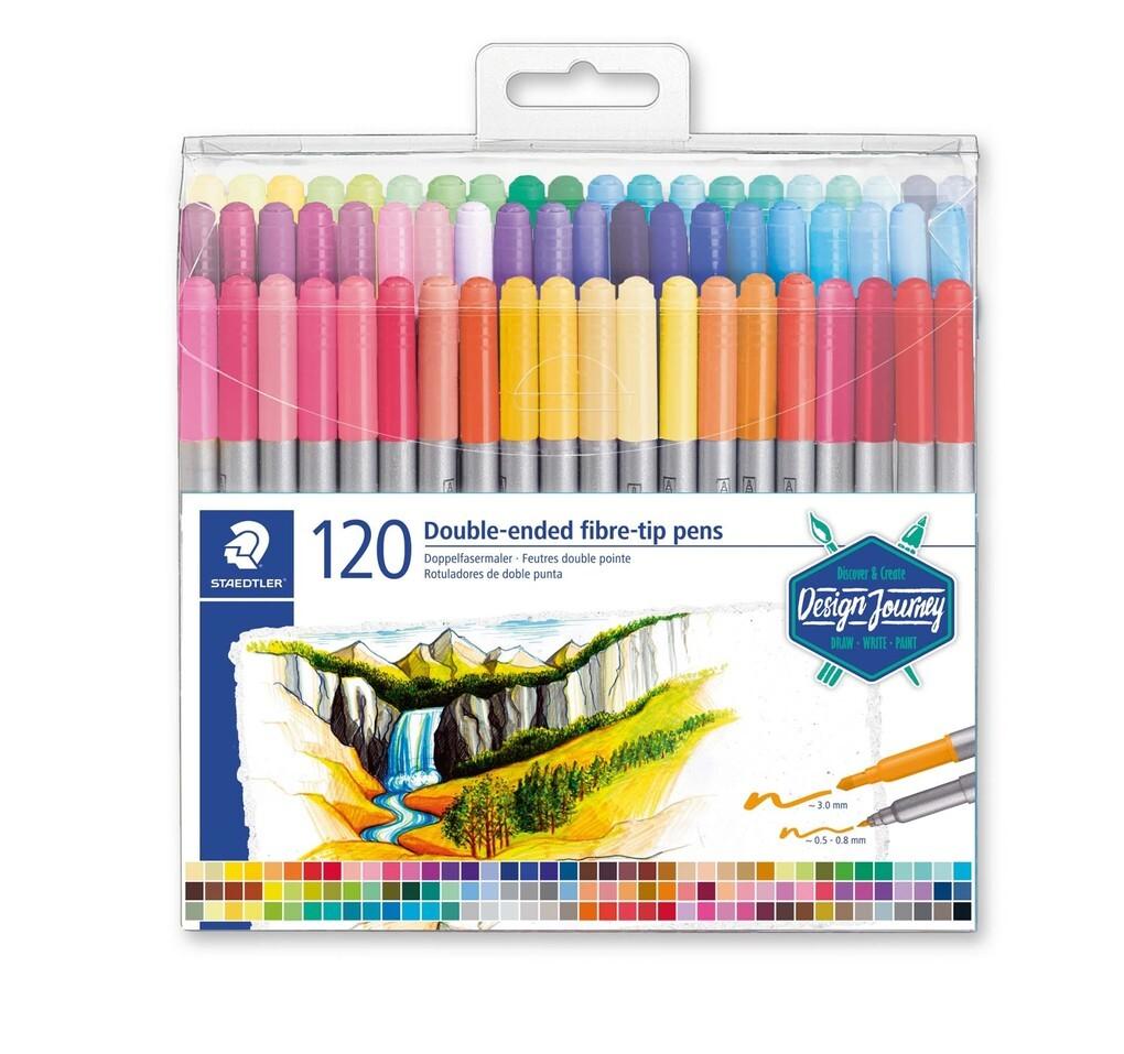 STAEDTLER Doppelfasermaler 120er Set