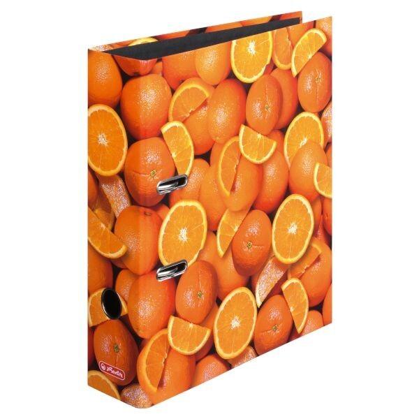 Herlitz Ordner maX.file A4 8cm, Orangen