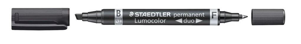 STAEDTLER Zweispitzmarker Lumocolor permanent schwarz