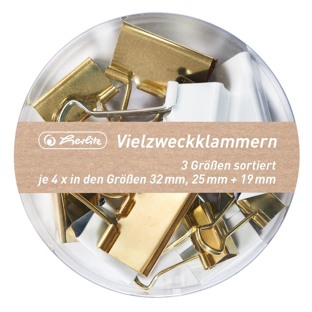 Herlitz Vielzweckklammern Pure Glam 3 Größen