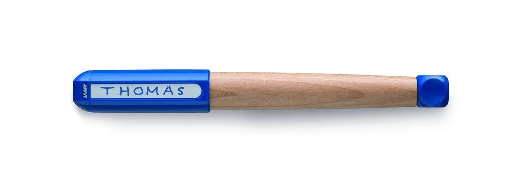 LAMY Füller abc, blau/Ahorn Anfänger Linkshänder