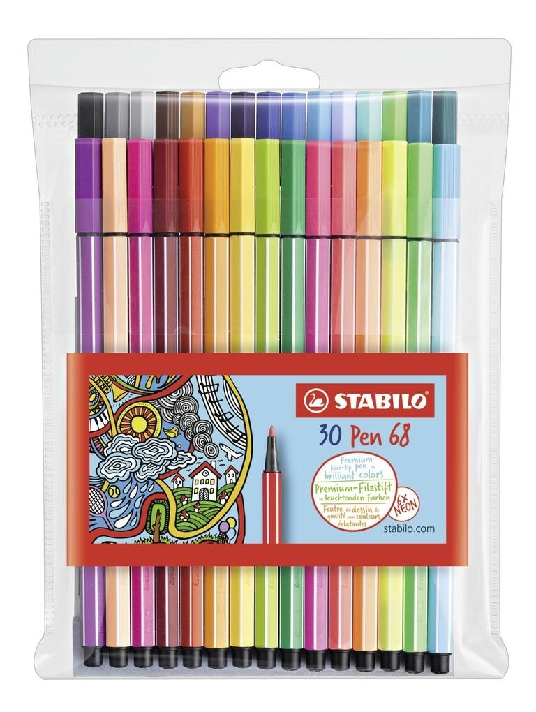 STABILO Filzstifte Pen 68, 30er Set