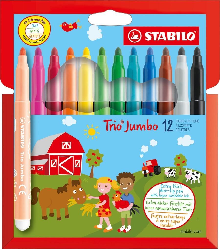 STABILO Filzstifte STABILO® Trio® Jumbo 12er Set