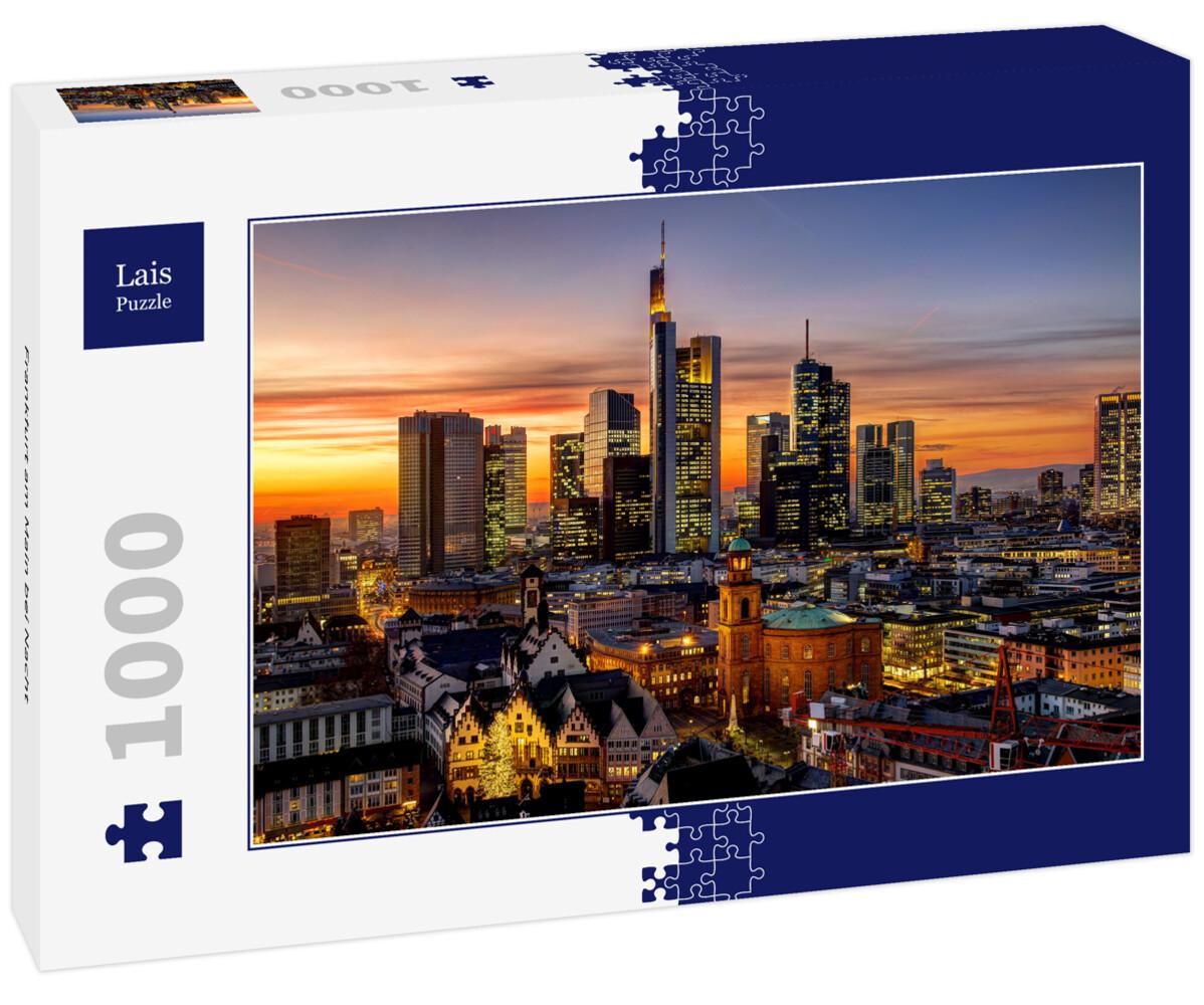 Lais Puzzle - Frankfurt am Main bei Nacht - 1000 Teile