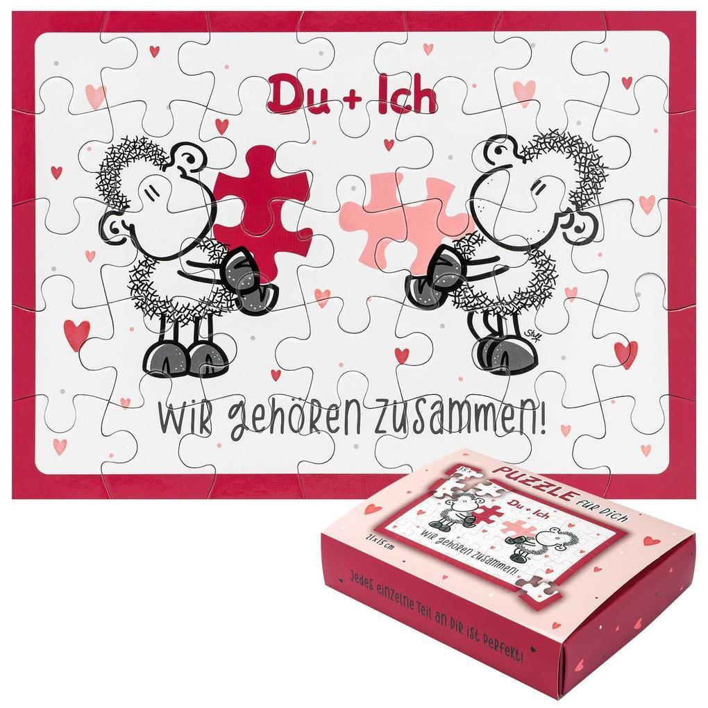 Sheepworld Puzzle aus 35 Teilen "Du + Ich, Wir gehören zusammen"