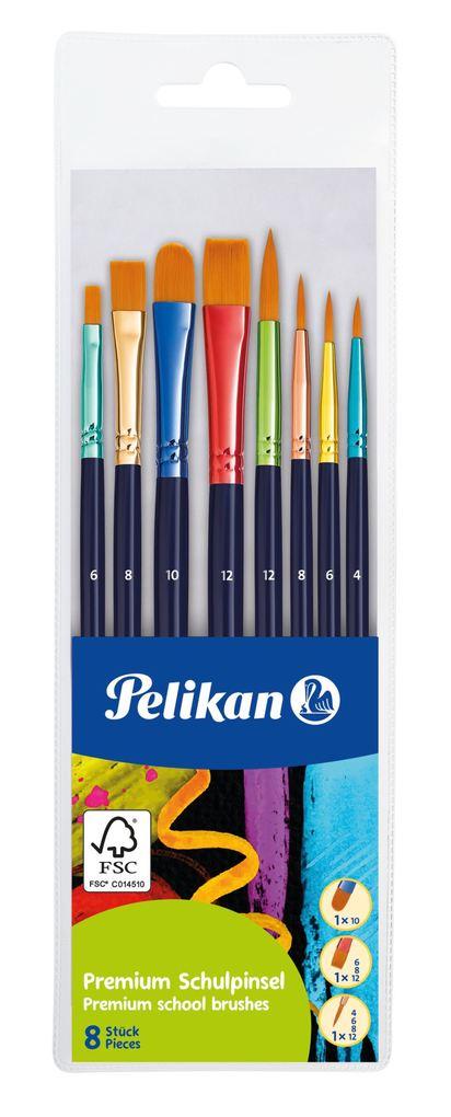 Pelikan Pinsel Premium, 8 Synthetikpinseln