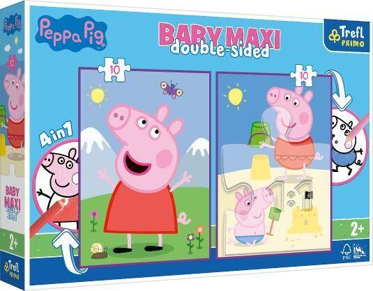 Primo Baby MAXI Puzzle + Malvorlage 2x10 Teile Peppa Pig