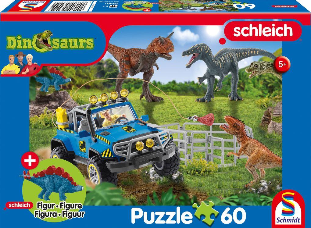 Dinosaurs, Urzeit-Giganten, 60 Teile, mit Add-on (eine Original Figur Baby Stegosaurus)