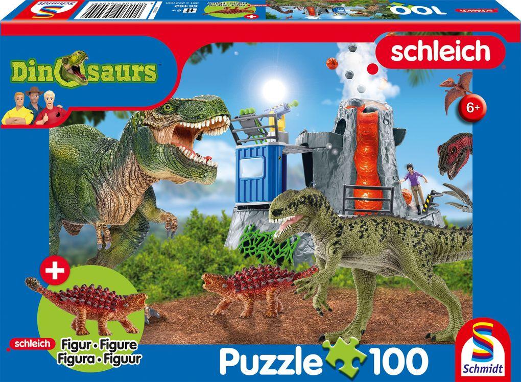 Dinosaurs, Dinosaurier der Urzeit, 100 Teile, mit Add-on (eine Original Figur Saichania, mini)