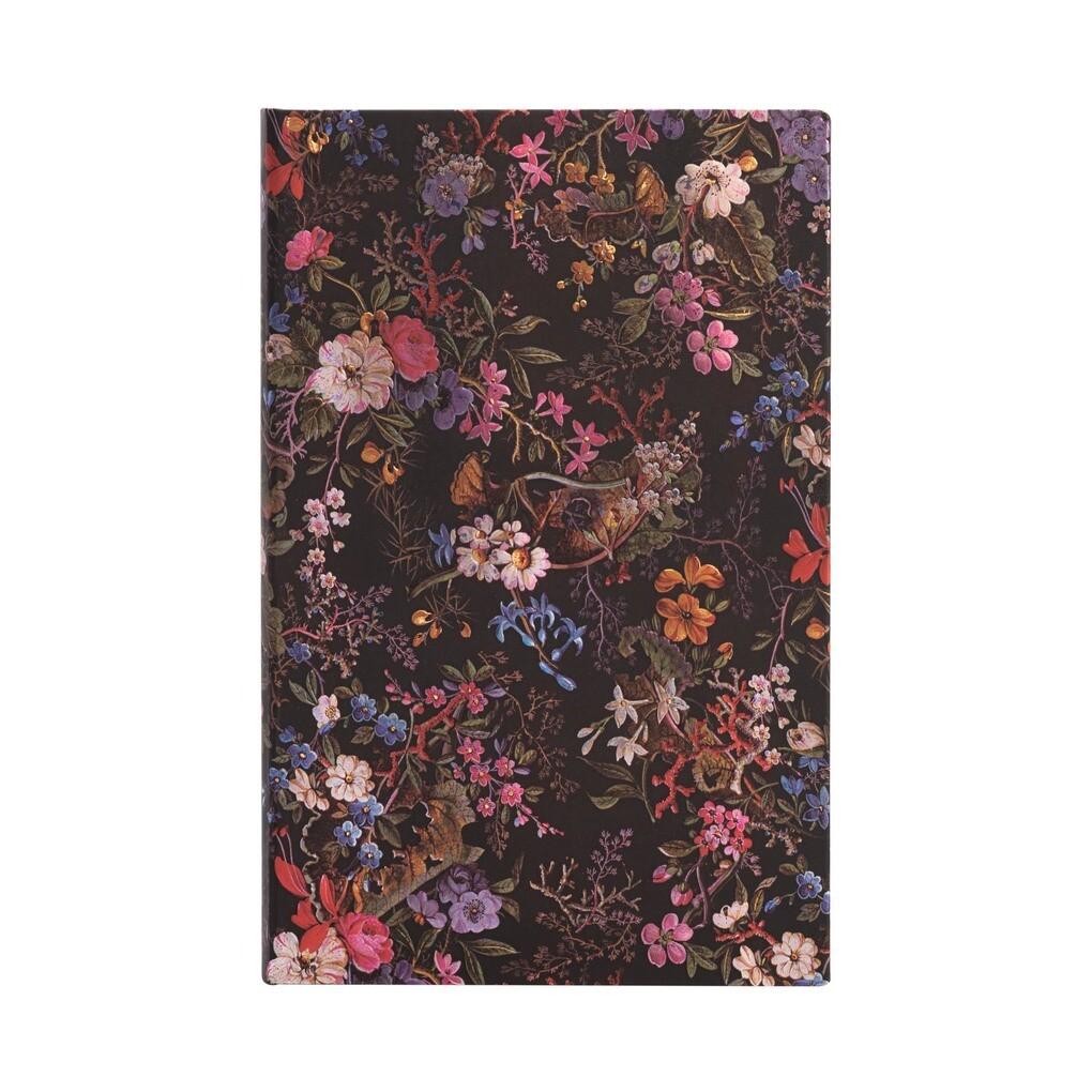 Paperblanks Dot-Grid Planer - Floralia, Maxi, Punkteraster, Hardcover