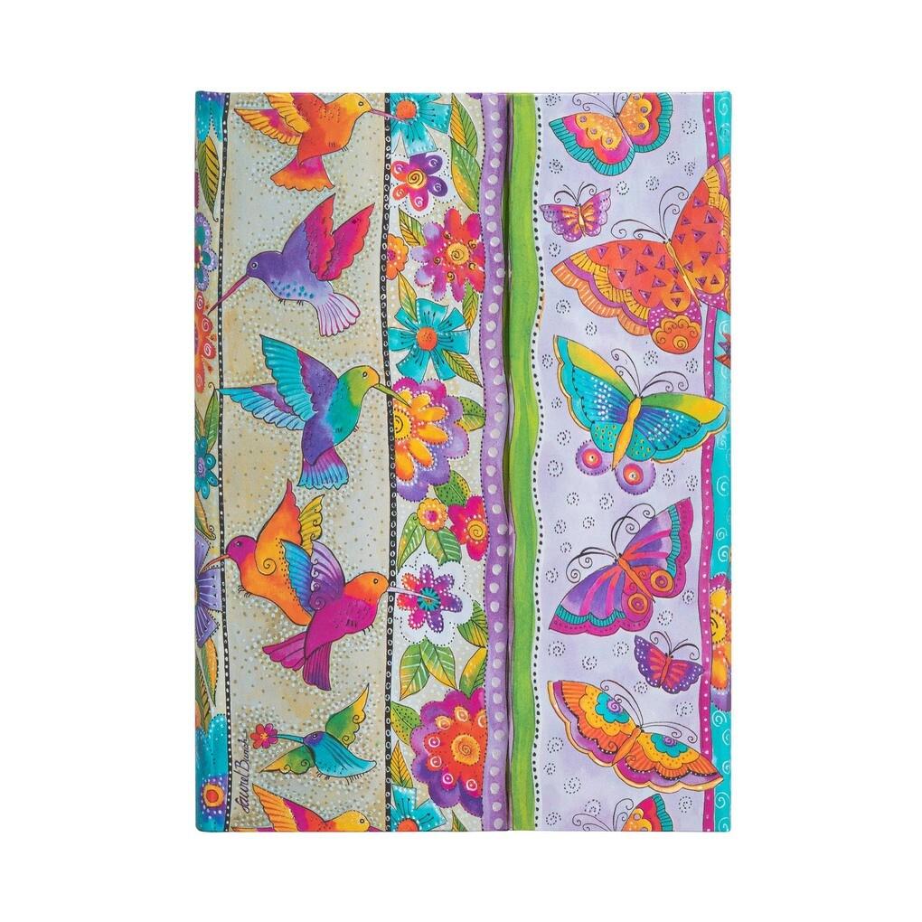 Paperblanks Notizbuch - Kolibri und Schmetterlinge, Midi, Unliniert, Hardcover