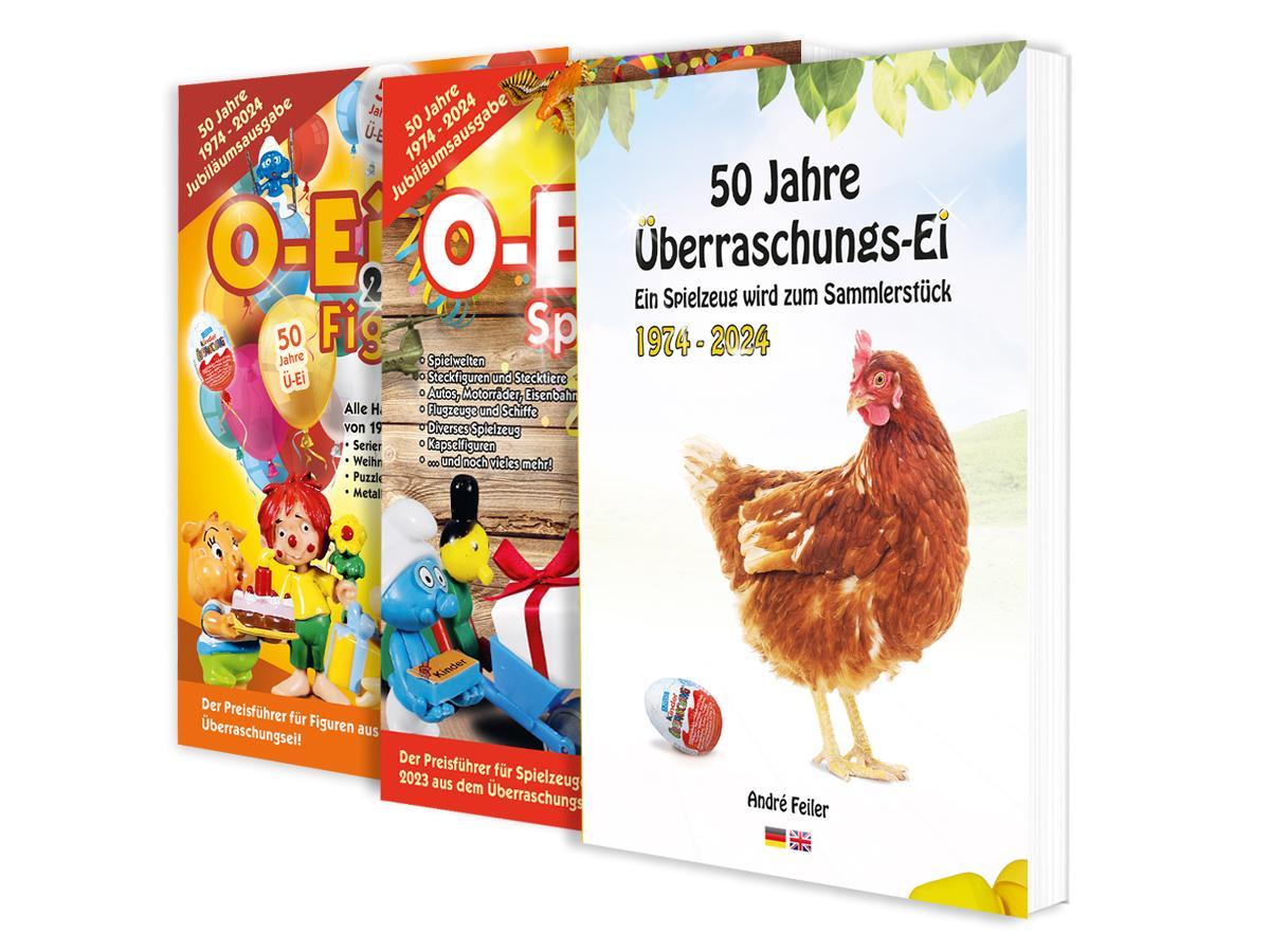 Das O-Ei-A 2er Bundle 2024/25 - Die Jubiläumsausgabe! - O-Ei-A Figuren und O-Ei-A Spielzeug sowie das Buch 50 Jahre Überraschungs-Ei