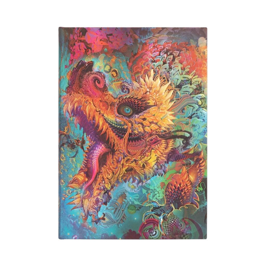 Paperblanks Notizbuch - Humming Dragon, Midi, Unliniert, Hardcover