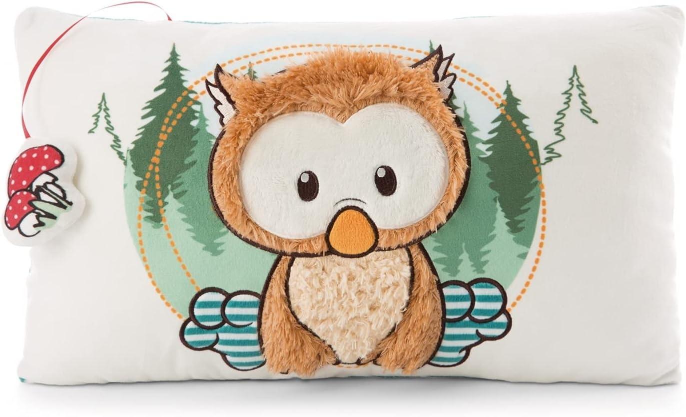 NICI 48575 - The Owlsons Kuschelkissen Baby-Eule Owlino, Plüsch, 43x25cm