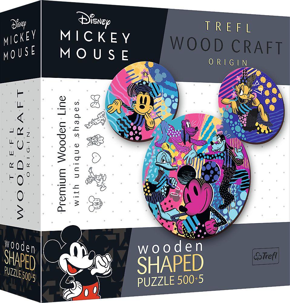 Trefl - Holzpuzzle 500 - Disney Mickey Mouse