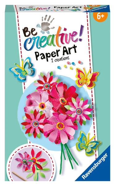 BeCreative Paper Art Flowers & Butterflies, DIY für Kinder ab 6 Jahren