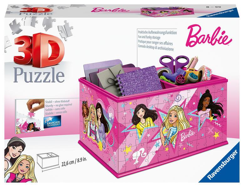 Ravensburger 3D Puzzle 11584 - Aufbewahrungsbox Barbie - Praktischer Organizer für Barbie Fans - Geschenkidee für Erwachsene und Kinder ab 8 Jahren