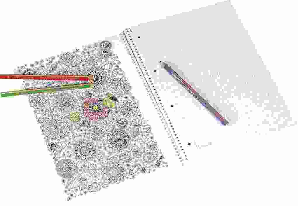 BRUNNEN Collegeblock Premium Student FLORAL ZENart, A4 Lineatur 28, weiß