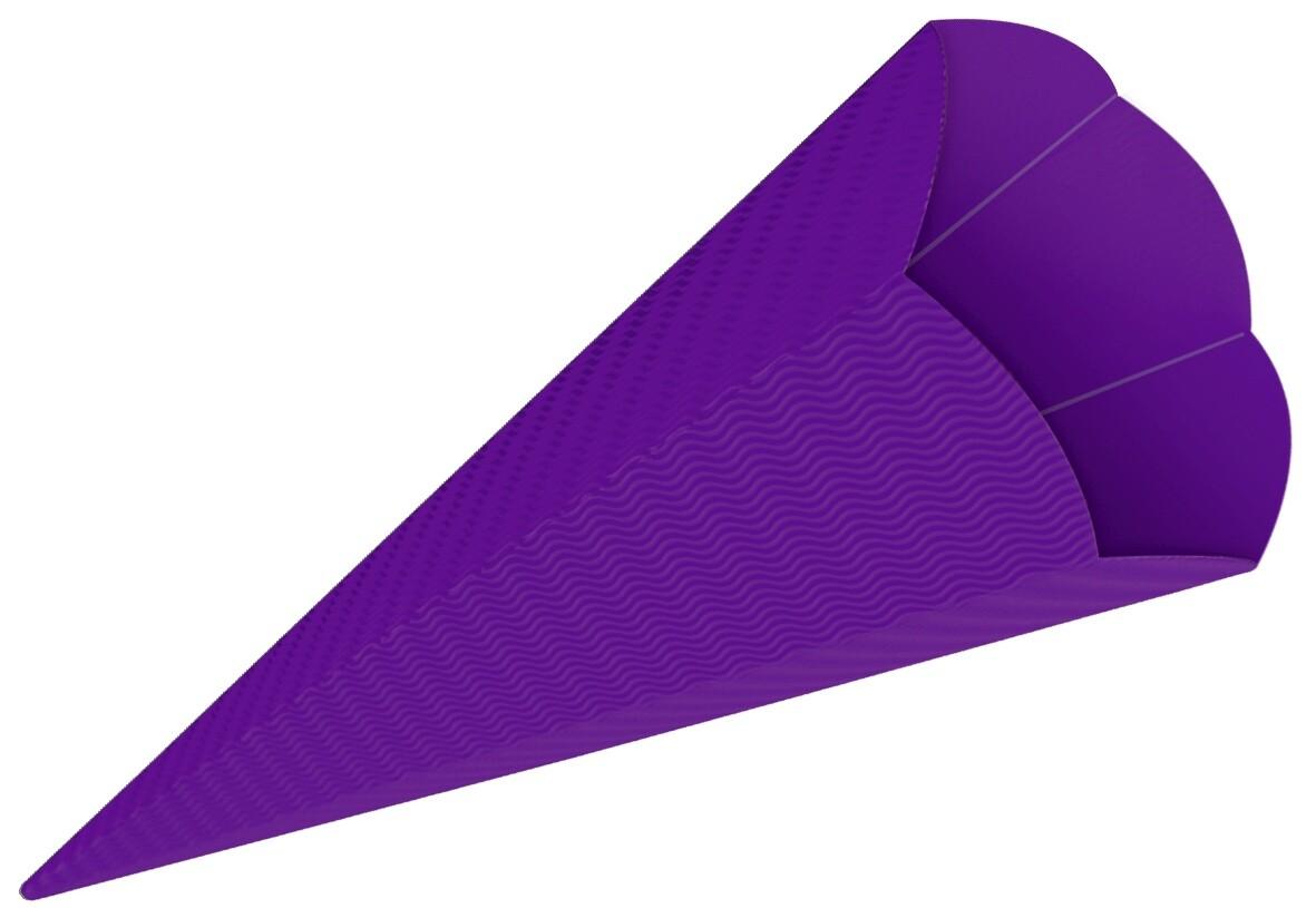 URSUS Schultüten 3D-Schultüten, violett, Höhe: 68 cm, Durchmesser: 20 cm