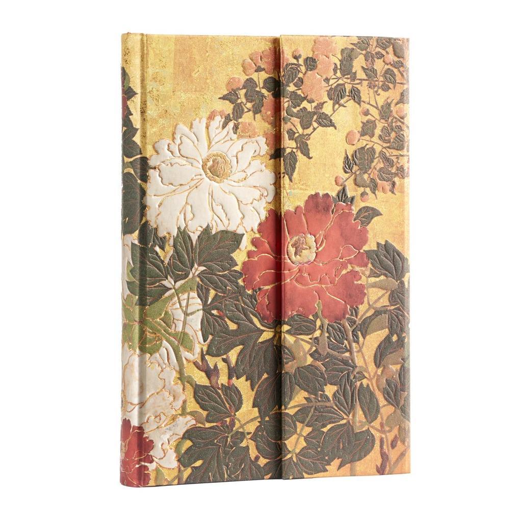 Paperblanks Natsu Rinpa Florals Hardcover Journal Mini Lined Wrap 176 Pg 85 GSM