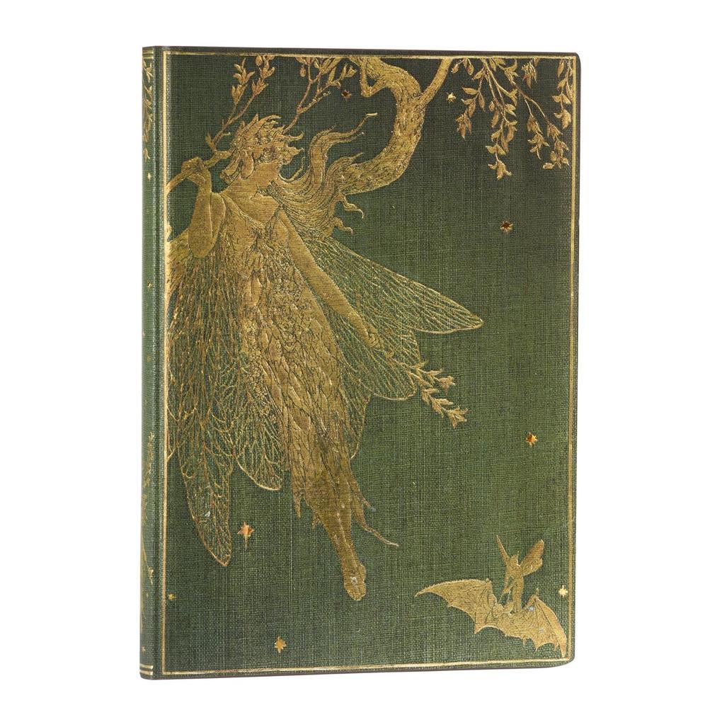 Paperblanks Olive Fairy Lang's Fairy Books Softcover Flexi MIDI Lined Elastic Band Closure 176 Pg 100 GSM