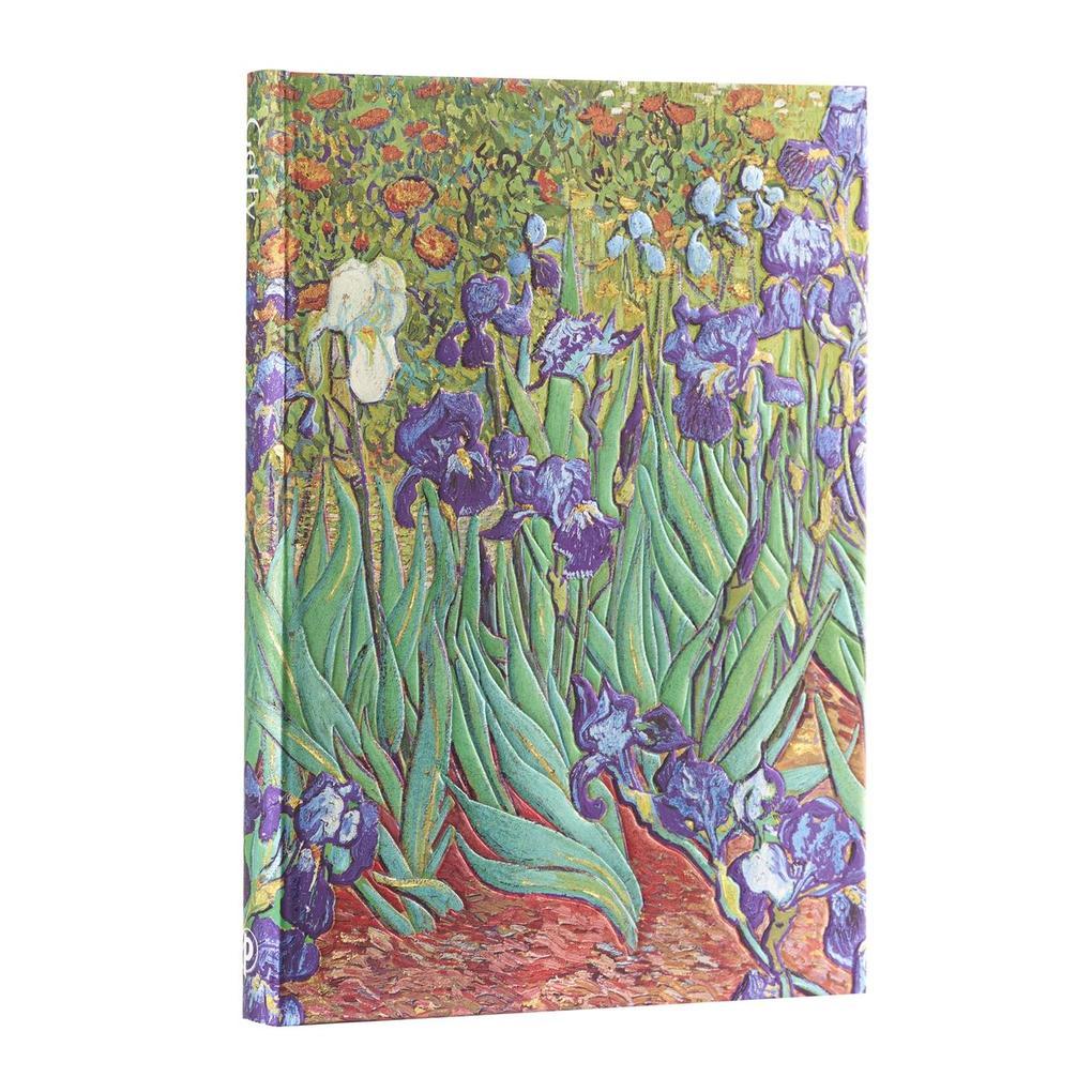 Paperblanks Van Gogh's Irises MIDI Address Book Elastic Band Closure 144 Pg 120 GSM