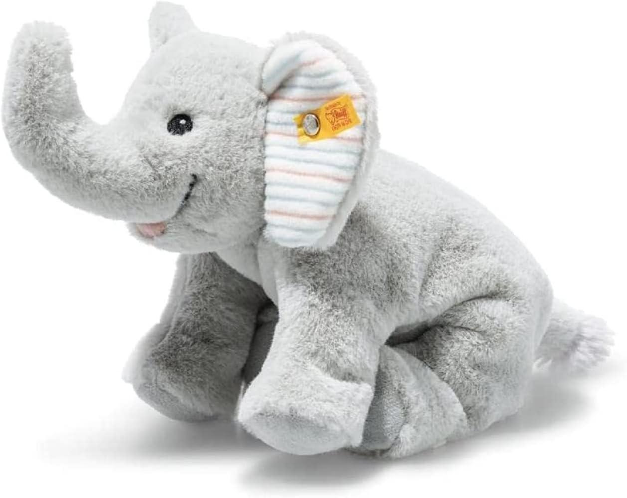Steiff 242656 - Soft Cuddly Friends Floppy Trampili Elefant, hellgrau, 20 cm