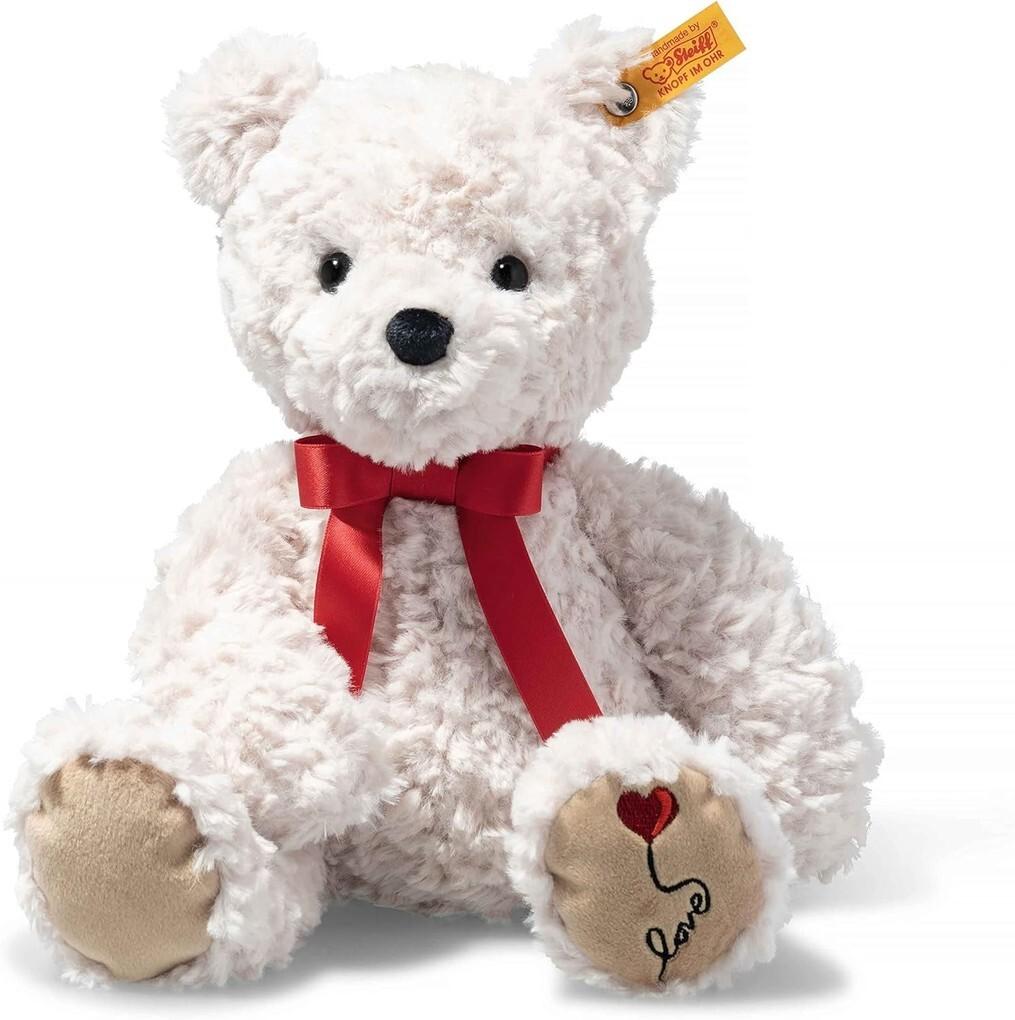Steiff 113833 - Soft Cuddly Friends, Teddybär Jimmy Love, weiß, 30cm