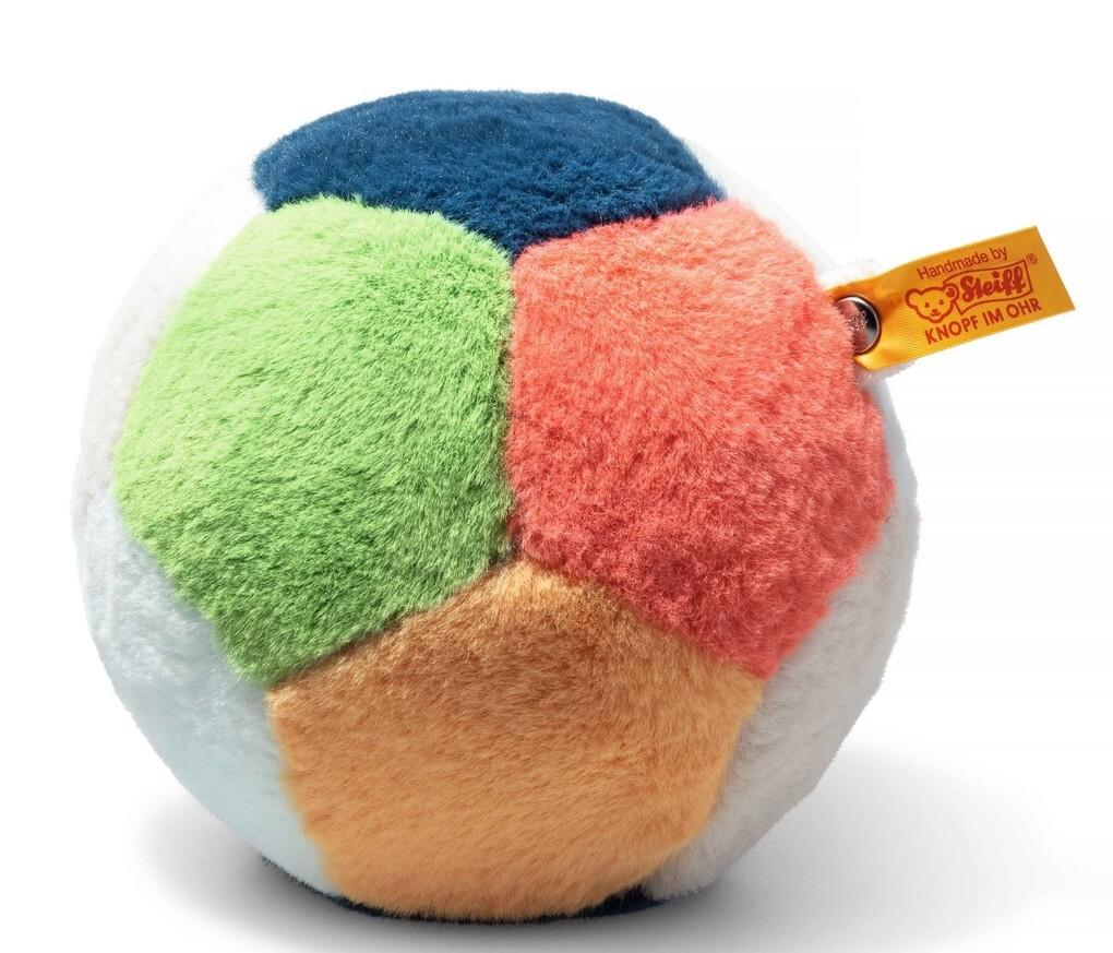 Steiff 242182 - Soft Cuddly Friends Ball mit Klangspiel, Plüschball, 13 cm