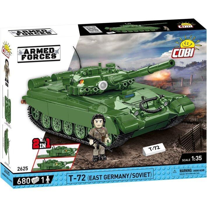 COBI Armed Forces 2625 - T-72 (East Germany/Soviet), Panzer, Bausatz, 1:35, 680 Bauteile