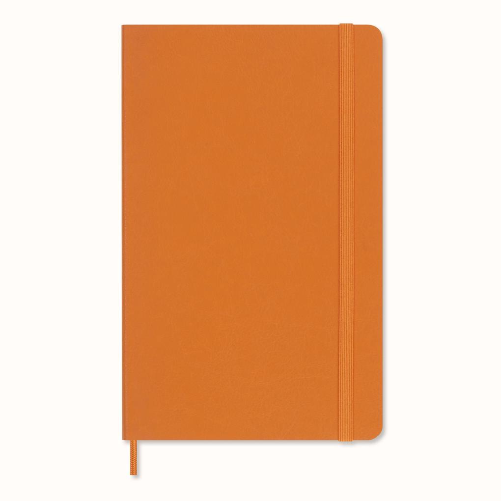 Moleskine Vegea Capri Notizbuch Large/A5 liniert weicher Einband orange in Box