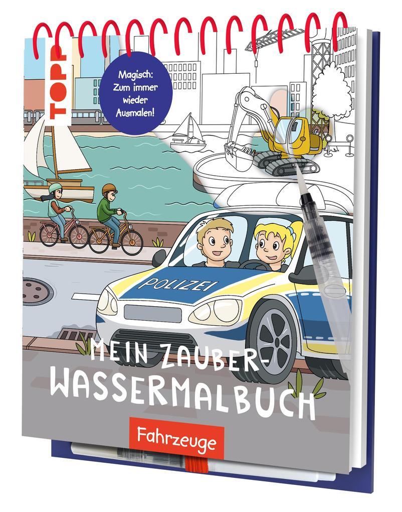 Mein Zauber-Wassermalbuch Fahrzeuge