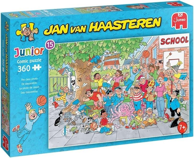 Jumbo 1110100036 - Jan van Haasteren Junior 15, Das Klassenfoto, Comic-Puzzle, 360 Teile