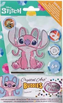 Craft Buddy CAFGR-DNY019 - Crystal Art Buddies, Stitch Angel Disney Series 2, Figur 11cm, Kristallkunst-Bastelset