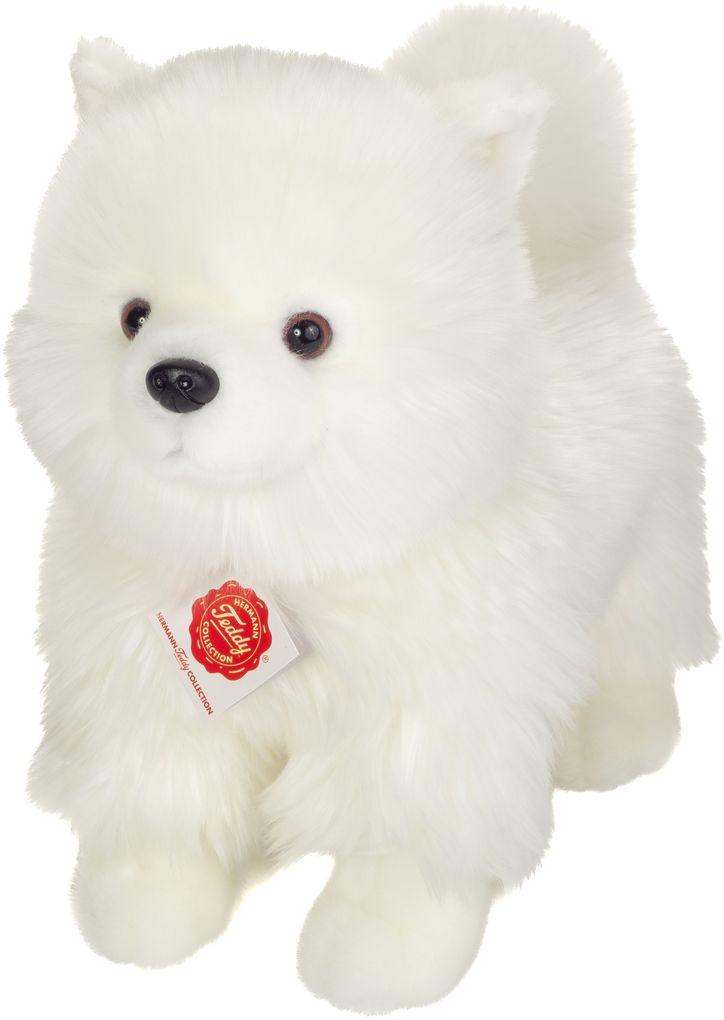 Teddy-Hermann - Zwergspitz weiß stehend 35 cm