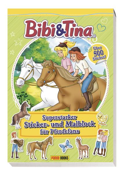 Bibi & Tina: Superstarker Sticker- und Malblock für Pferdefans