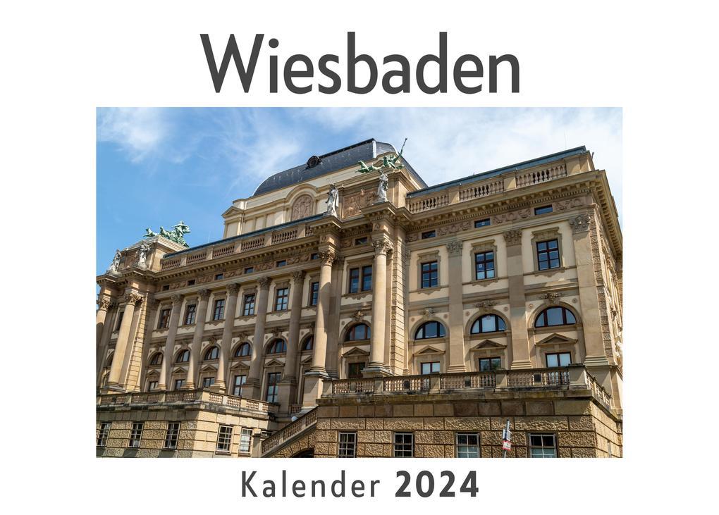 Wiesbaden (Wandkalender 2024, Kalender DIN A4 quer, Monatskalender im Querformat mit Kalendarium, Das perfekte Geschenk)