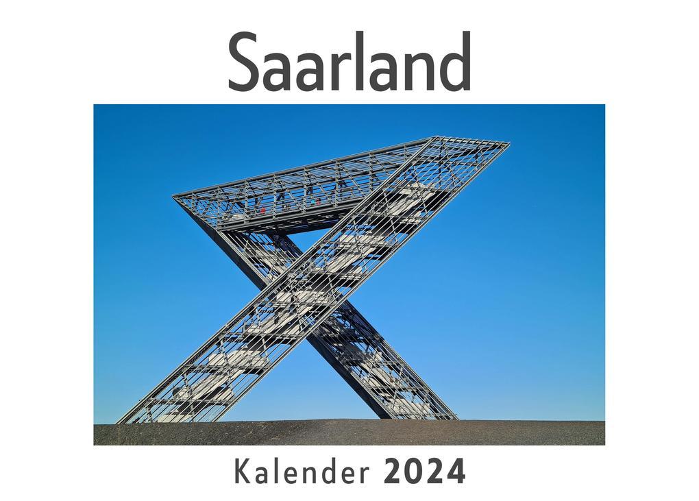 Saarland (Wandkalender 2024, Kalender DIN A4 quer, Monatskalender im Querformat mit Kalendarium, Das perfekte Geschenk)