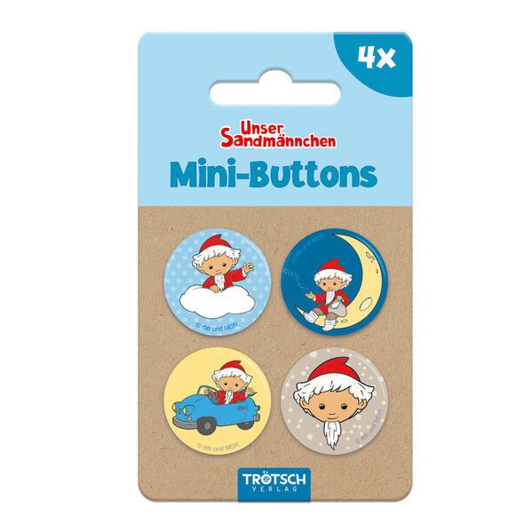 Trötsch Unser Sandmännchen Mini-Buttons 4er Set Sandmann