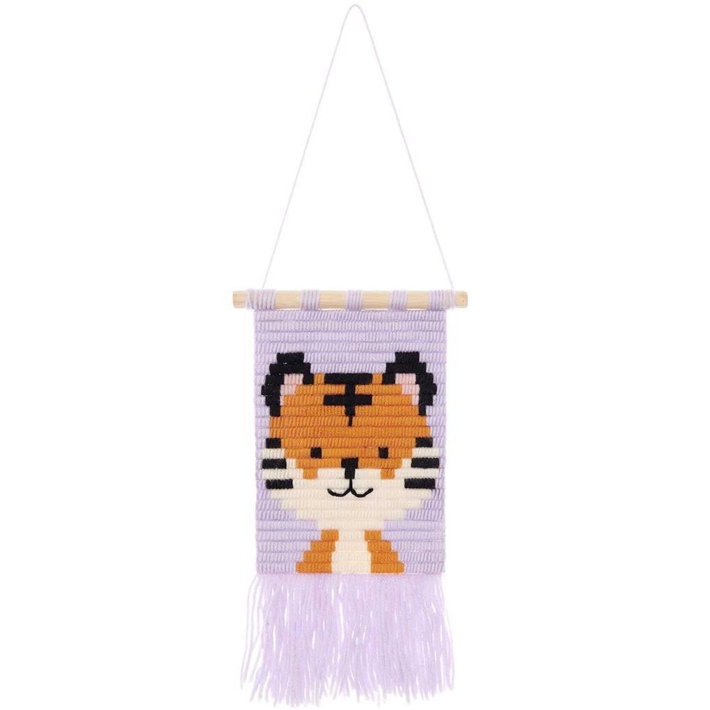 Longstitch Stickpackung Tiger, 6-tlg, 18 x 30cm