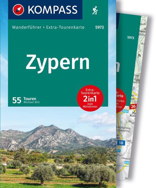 KOMPASS Wanderführer Zypern, 55 Touren mit Extra-Tourenkarte