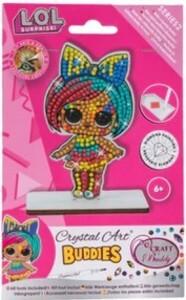 Craft Buddy CAFGR-LOL002 - Crystal Art Kid, Buddies, Serie 2, LOL Surprise Splatters, Figur 11cm, Kristallkunst-Bastelset