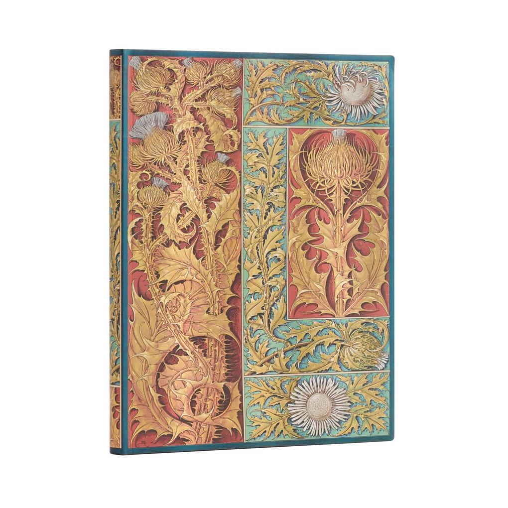 Paperblanks Wild Thistle Vox Botanica Softcover Flexi MIDI Unlined Elastic Band Closure 176 Pg 100 GSM