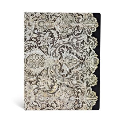 Paperblanks Ivory Veil Lace Allure Ultra Address Book Elastic Band Closure 144 Pg 120 GSM